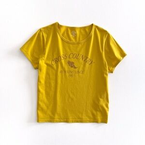 J. Crew Broken-in Jersey "Cross Country" Cropped T-shirt